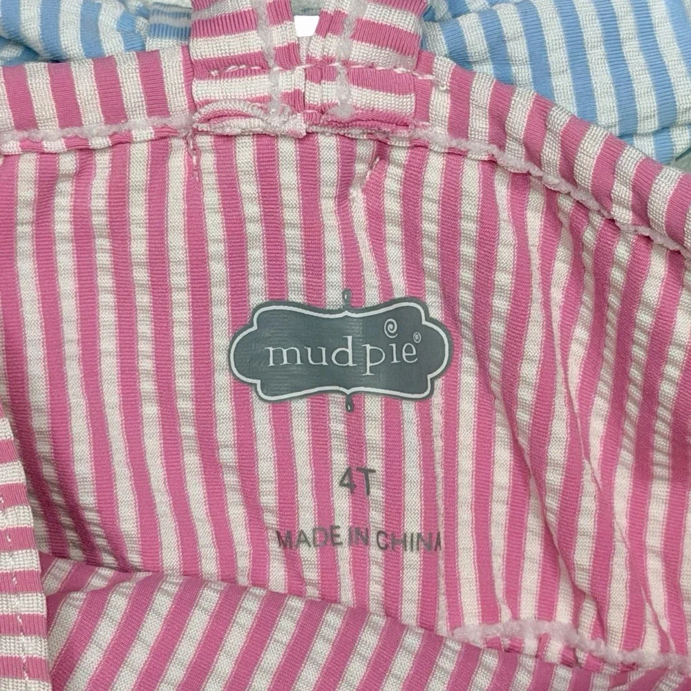 Mudpie Seersucker Rainbow Ruffle Swimsuit